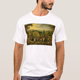 Camiseta La vida de un país con una escena Boda