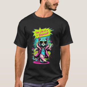 Camiseta La vida de un Showcat Pop Art divertido para amant