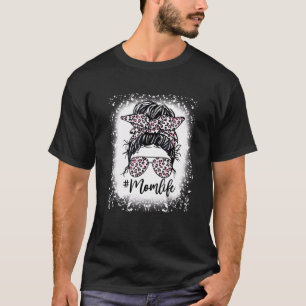Camiseta La vida de una madre leopardo rosa le dio un puñet