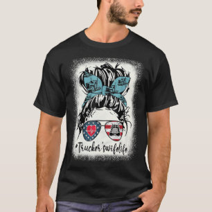 Camiseta La vida de una mujer camionera enmascarada en la c