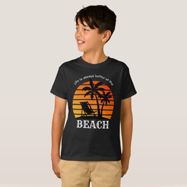Camiseta La vida de vacaciones de verano es siempre mejor e (Anverso completo)