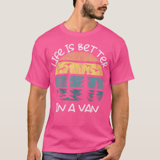 Camiseta La Vida De Viaje Es Mejor En Un Camping De Van