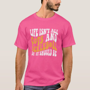Camiseta La vida del amante del gato de las pelotas gracios