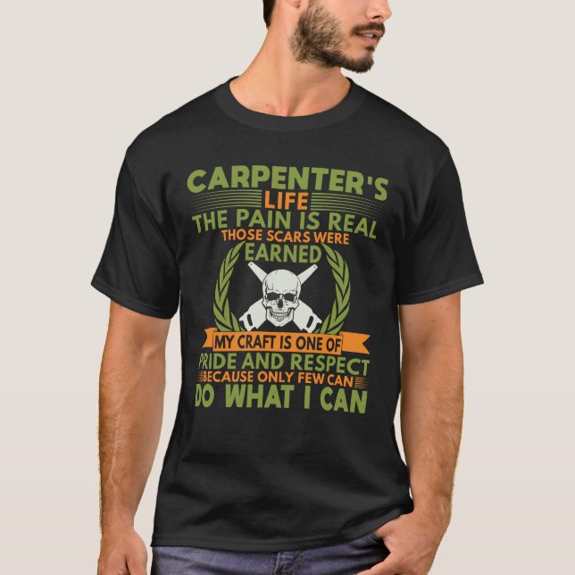 Camiseta La vida del carpintero Woodworker Lover (Anverso)