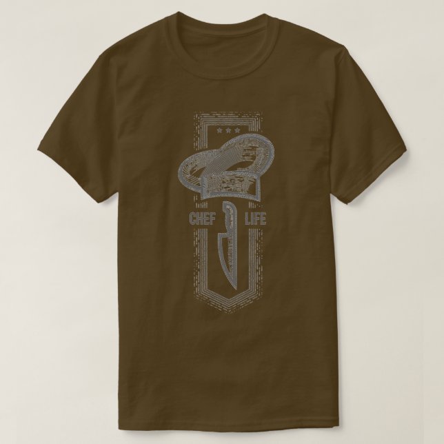 Camiseta La vida del chef Un regalo perfecto (Diseño del anverso)
