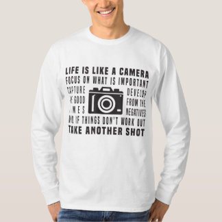 Camiseta La Vida Del Fotógrafo Es Como Una Fotografía De Cá