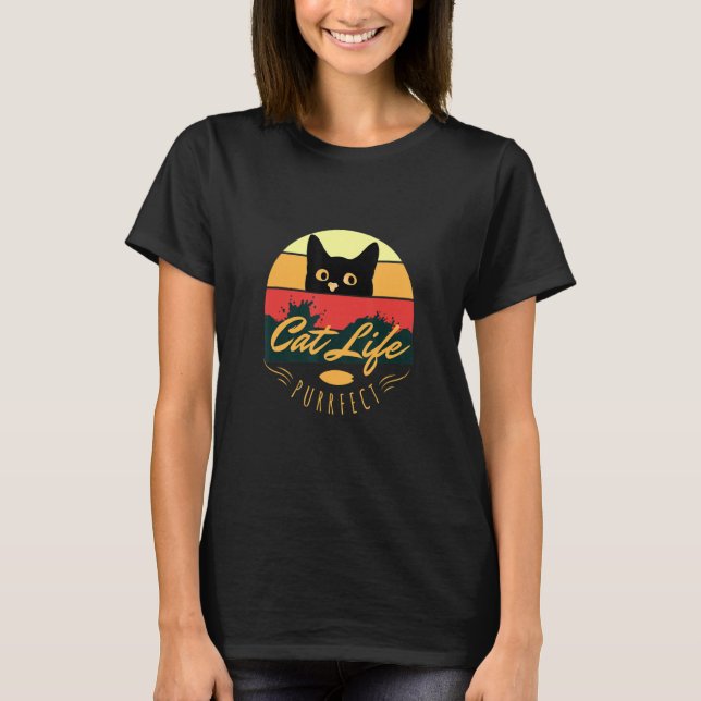 Camiseta La vida del gato es perfecta (Anverso)