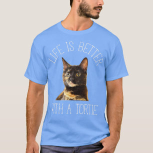 Camiseta La Vida Del Gato Tortie Es Mejor Con Un Gato Torti