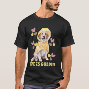 Camiseta La vida del Golden Retriever es dorada para las ch
