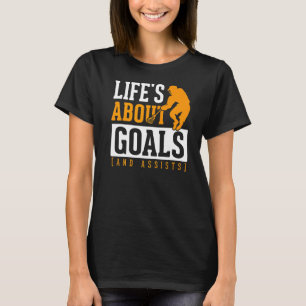 Camiseta La Vida Del Jugador De Lacrosse Es Metas Ayuda Mot