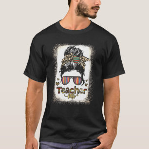 Camiseta La vida del profesor Bun Hair Teachers Day