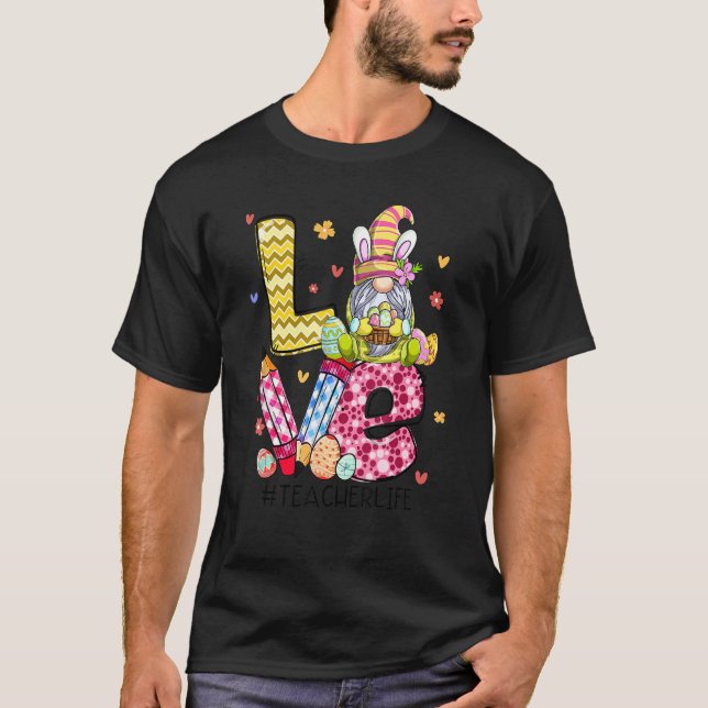 Camiseta La vida del profesor de Pascua feliz este del mund (Anverso)