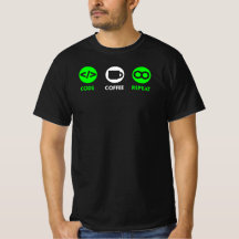 La vida del programador de repetición de café de c