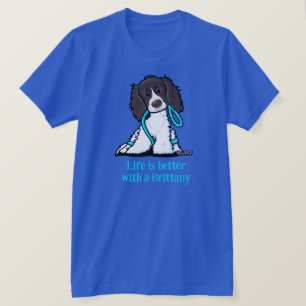 Camiseta La vida del Springer Spaniel es mejor