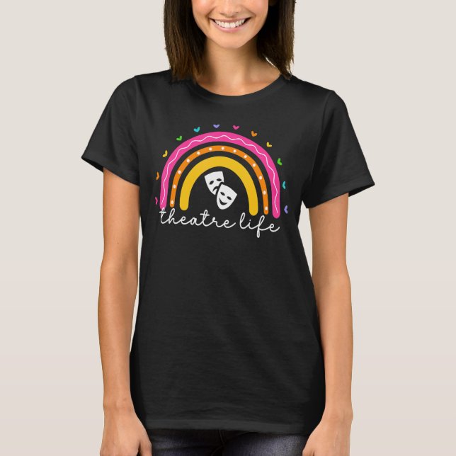 Camiseta La vida del teatro para las mujeres Actoras del Ar (Anverso)