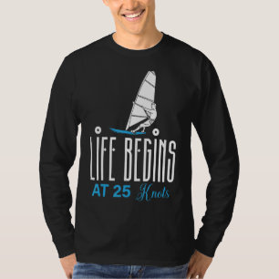 Camiseta La Vida Deportiva Del Windsurf Windsurf En El Agua