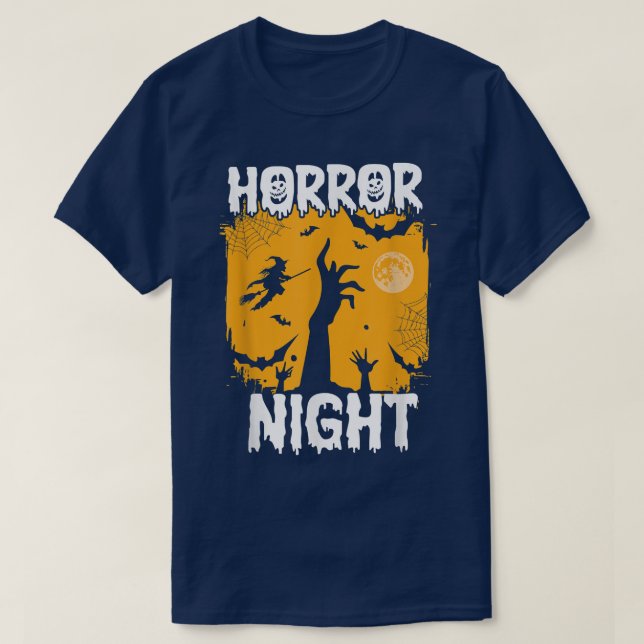 Camiseta La vida después del matrimonio es igual a Horror N (Diseño del anverso)