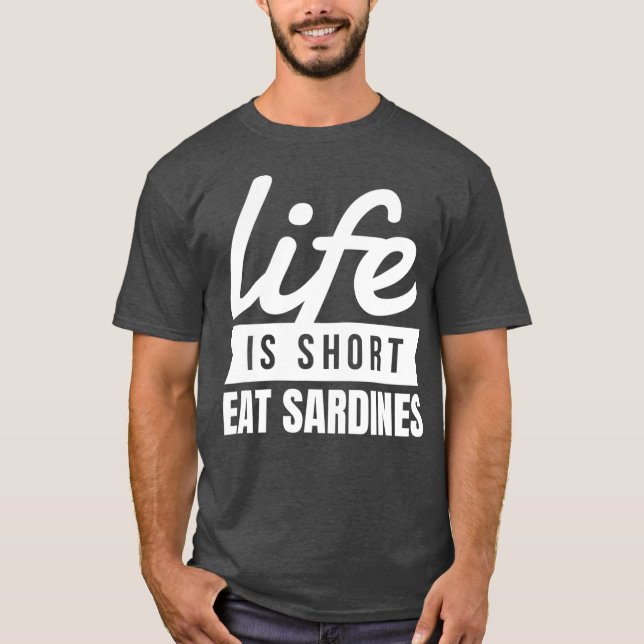 Camiseta La vida divertida de la comida en lata es comida d (Anverso)