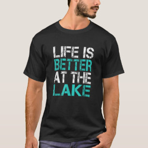 Camiseta La vida divertida es mejor en el lago Camping Summ