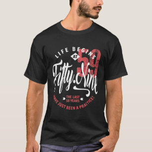 Camiseta La vida empieza a los 59   59.º cumpleaños