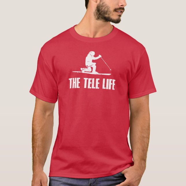 Camiseta La vida en el esquí de Telemark (Anverso)