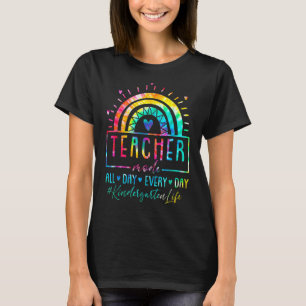 Camiseta La vida en el jardín de infancia arcoiris todo el 