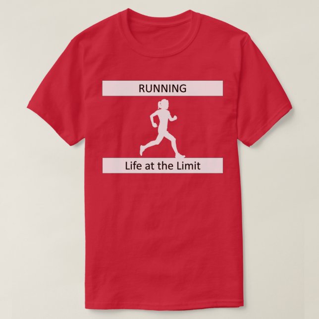 Camiseta La vida en el límite de la maratón en carrera depo (Diseño del anverso)