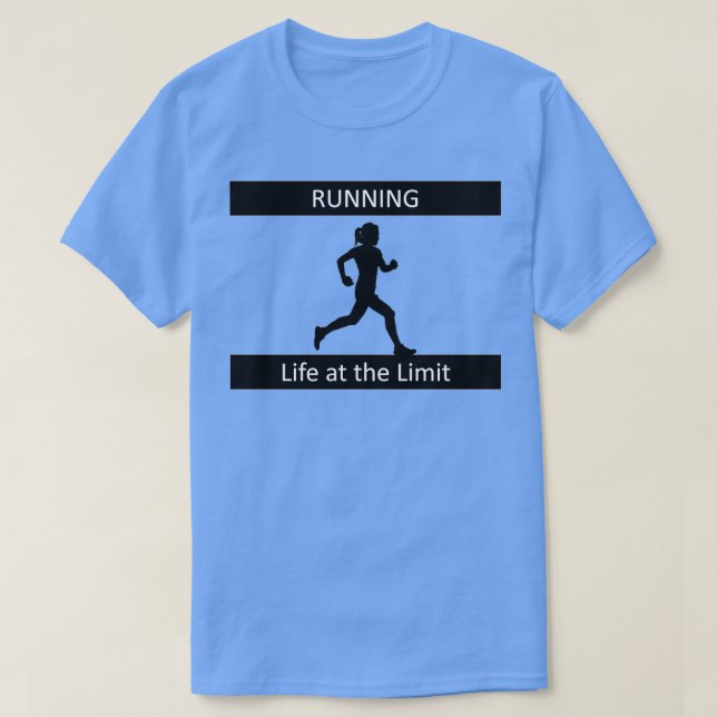 Camiseta La vida en el límite de la maratón en carrera depo (Diseño del anverso)