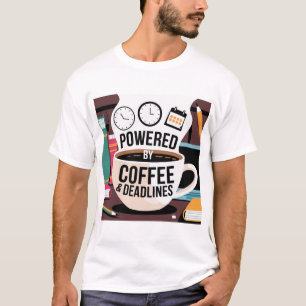 Camiseta "La vida en la universidad impulsada por el café: 