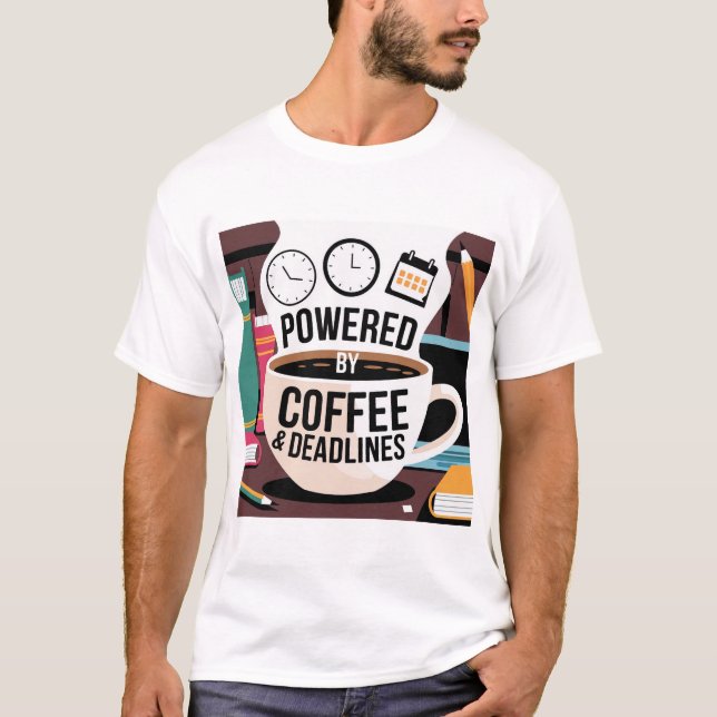 Camiseta "La vida en la universidad impulsada por el café:  (Anverso)