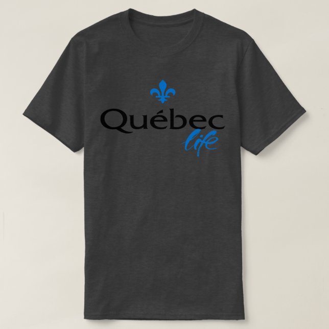 Camiseta La vida en Quebec crece en Canadá (Diseño del anverso)