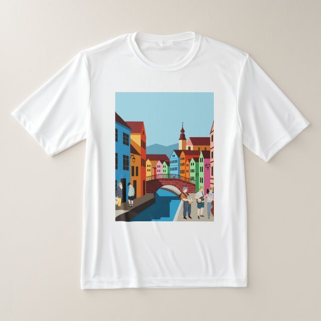 Camiseta La vida en una ciudad turística (Distribución)