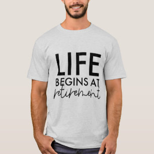 Camiseta La vida en unisex comienza el retiro del arte de p