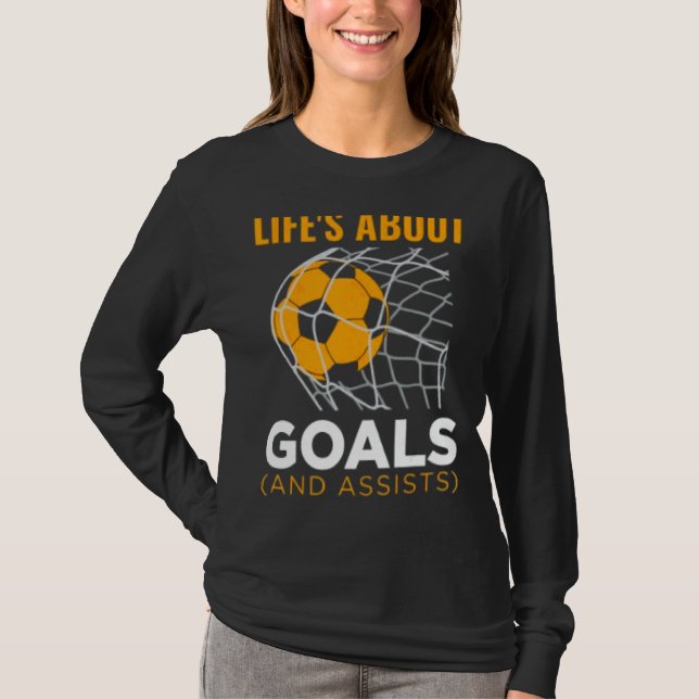 Camiseta La vida es acerca de objetivos y ayuda (Anverso)