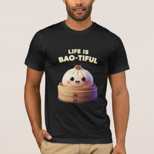 Camiseta La vida es Bao-tiful Funny Dumpling Pun