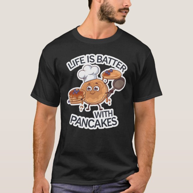 Camiseta La Vida Es Batería Con Crepes (Anverso)
