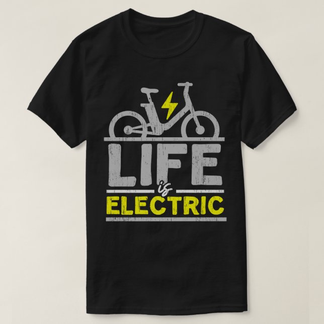Camiseta La Vida Es Bicicleta Eléctrica En Bicicleta Eléctr (Diseño del anverso)