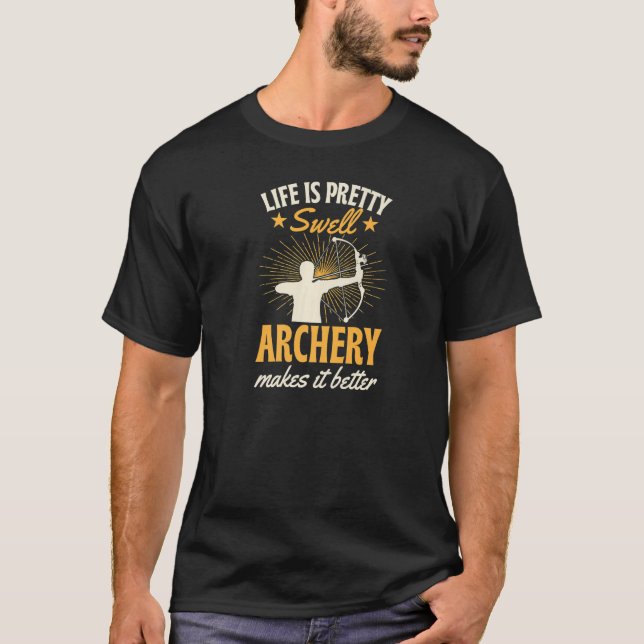 Camiseta La vida es Bonito, el tiro con arco (Anverso)