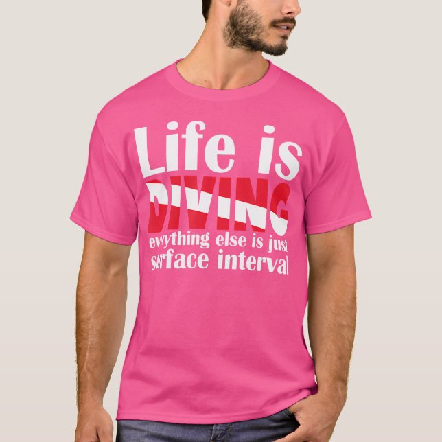 Camiseta La vida es buceo (Anverso)