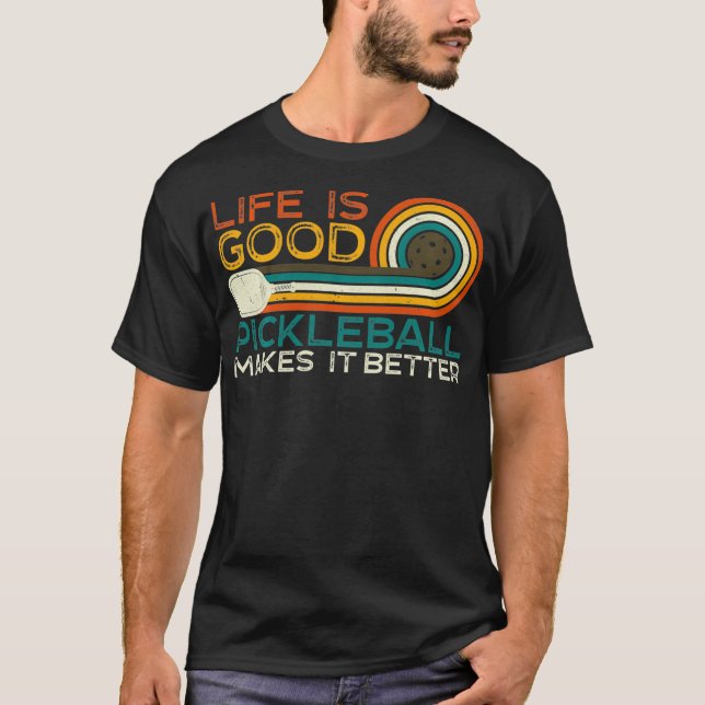 Camiseta La vida es buena, el baloncesto lo hace mejor (Anverso)