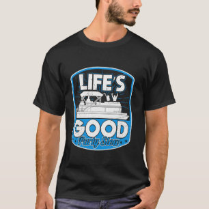 Camiseta La vida es buena Fiesta Lenta y divertida tripulac