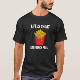 Camiseta La vida es comida rápida de frijol de bajo consumo
