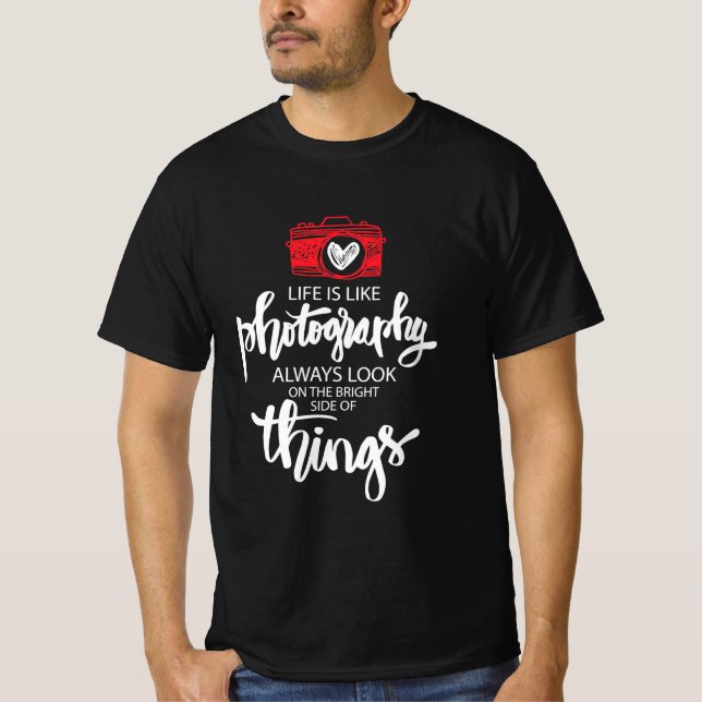 Camiseta La Vida Es Como La Fotografía (Anverso)