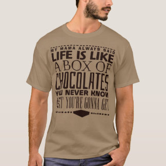 Camiseta La vida es como una caja de chocolate