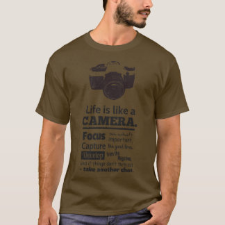 Camiseta La vida es como una cita de cámara