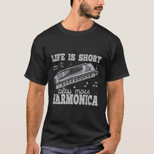 Camiseta La Vida Es Corto Juego Más Armonía Lesiones De Órg