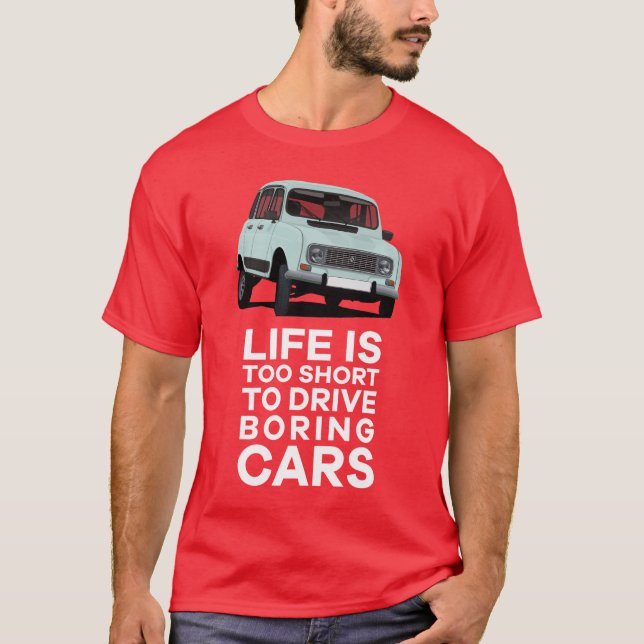 Camiseta La vida es demasiado corta lo que hace aburrido el (Anverso)