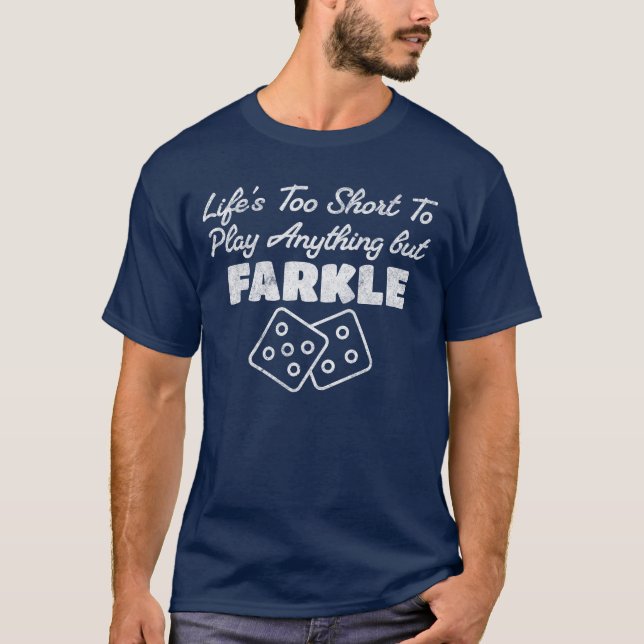 Camiseta La Vida Es Demasiado Corta Para Jugar Cualquier Co (Anverso)