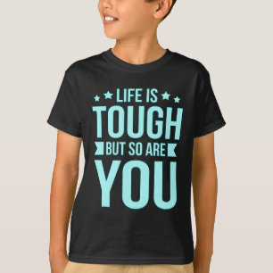 Camiseta La Vida Es Difícil Apoyo De La Cinta De Sensibiliz