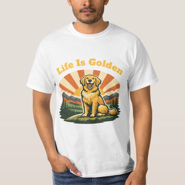 Camiseta La Vida Es Dorada (Anverso)